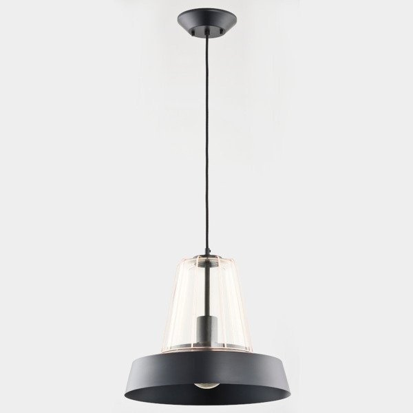 Nowoczesna lampa DRAGON czarna/miedź śr. 39,5cm