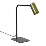 Lampa stojąca biurkowa MONO wys. 40cm 10W GU10 | mosiądz