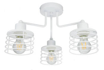 LOFTON 3 KOSZYKI OKRĄGŁE BIAŁA