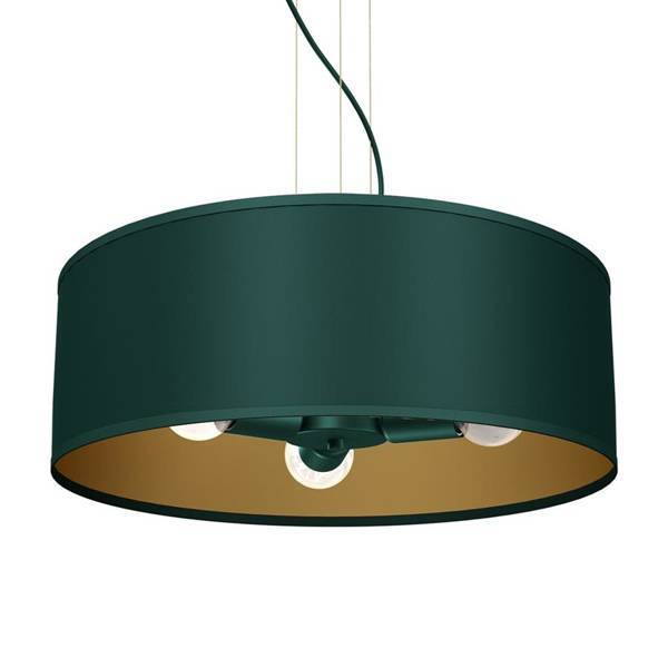 Lampa wisząca VERDE, MLP7879, 50 cm, zielony/złoty, 3x60W E27