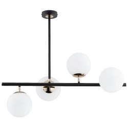 Lampa sufitowa ALFA LURO CZARNA 4xE14 39cm | 63092