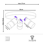 Lampa sufitowa do pokoju dziewczynki Jednorożec GU10