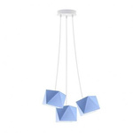 Lampa wisząca do pokoju dziecka szara Świetlisty Diamencik