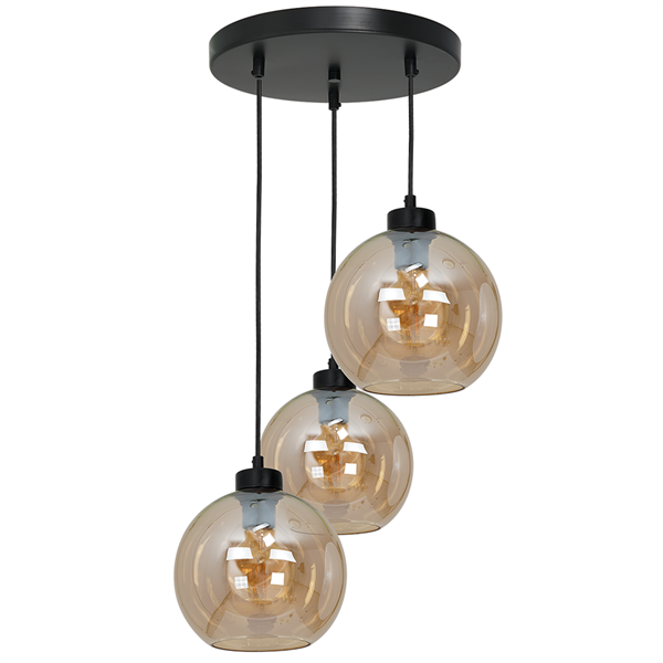 Nowoczesna lampa wisząca koło SOFIA AMBER MLP6584