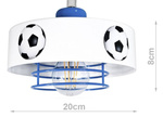Lampa sufitowa dla dziecka z motywem piłki nożnej regulowana pająk Mundial 3xE27