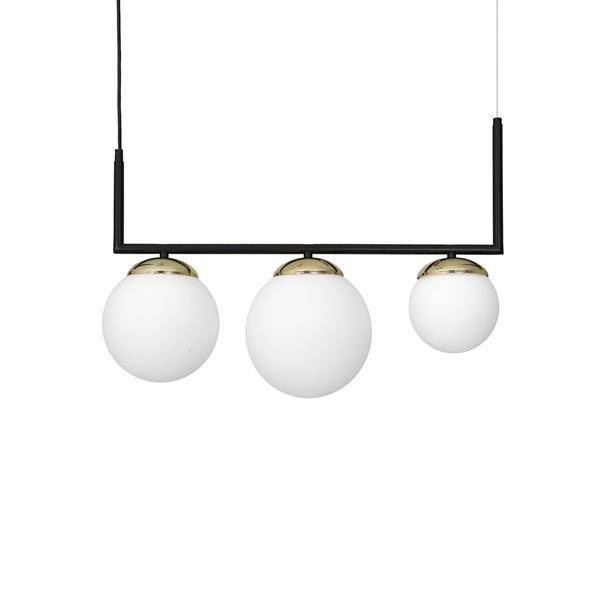 Nowoczesna lampa wisząca SPARTA BLACK / GOLD MLP6498