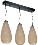 Lampa wisząca listwa kropla PETRA bursztynowy ML5483