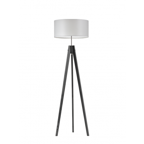 Lampa podłogowa do pokoju dziecka drewniana Magiczny Cylinder różowy abażur 1XE27
