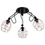 Lampa druciak DARTH BLACK miedź III 65cm