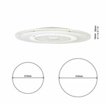Nowoczesny plafon LED 52cm VOLTA 107