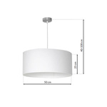 Lampa wisząca CASINO WHITE/CHROME 1xE27 ML6374