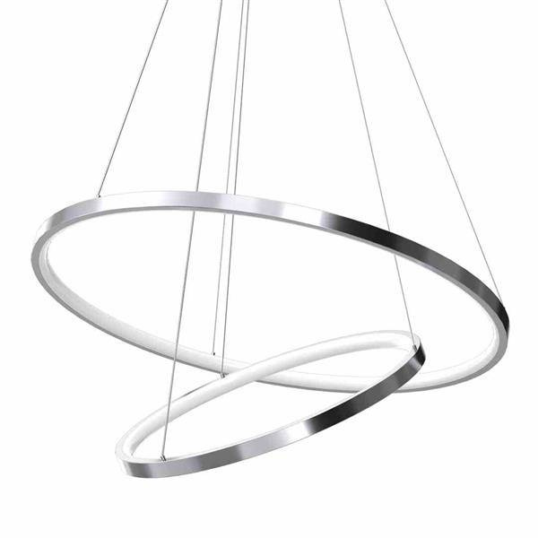 Designerska lampa wisząca ROTONDA CHROME 51W LED | Chrom