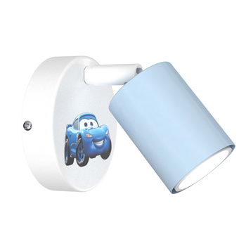 Lampa ścienna do pokoju chłopca Autka GU10