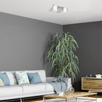 Lampa sufitowa listwa DIXIE WHITE 2x GX53 szer. 24cm | biały