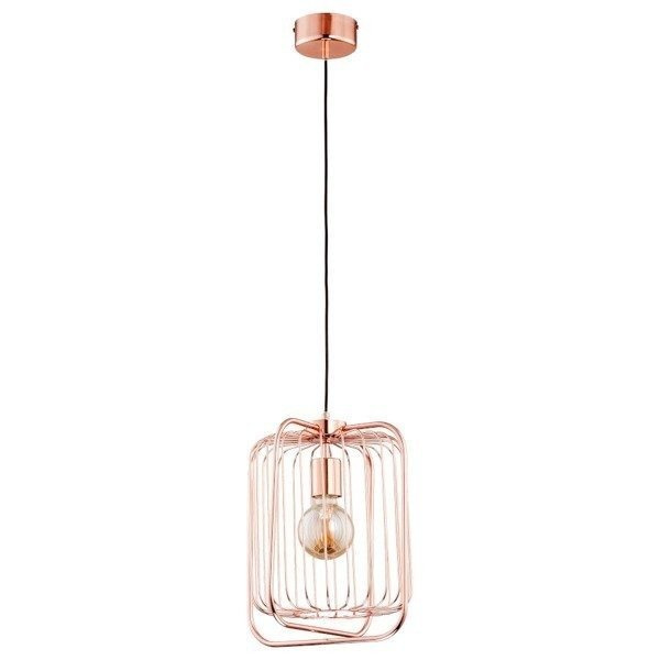 Lampa miedziana klatka ROLER II MIEDŹ 31cm