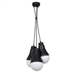 Nowoczesna lampa wisząca HELIOS BLACK 3xE14 40W MLP6470