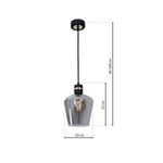 Lampa wisząca RICHMOND BLACK / GOLD MLP6538