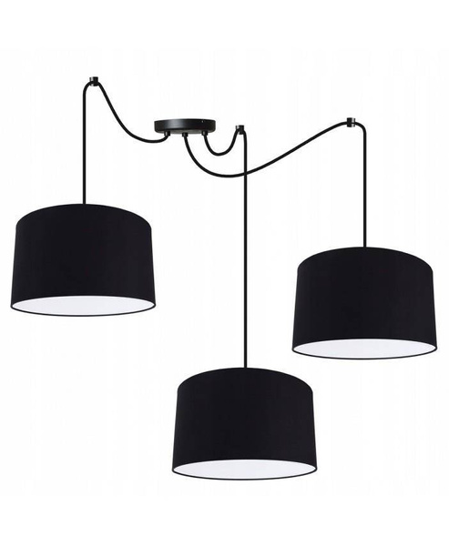 Lampa wisząca do pokoju dziecka niebieskie abażury Pająk 3xE27 led