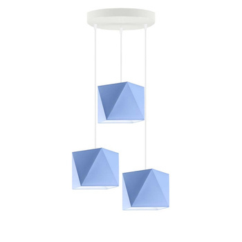 Lampa wisząca do pokoju chłopca niebieska Bajkowy Diamencik