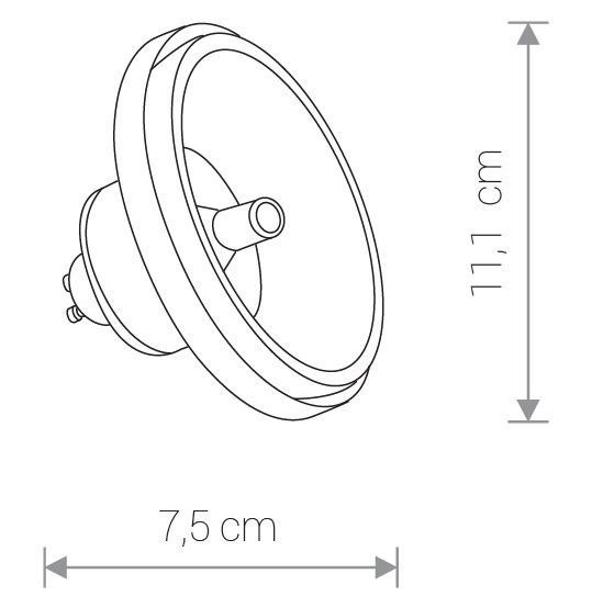 Reflector COB ES111 / GU10 12W neutralna 4000K