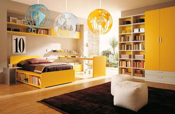 Lampa sufitowa do pokoju dziecka kolorowa Pająk Globus 2xE27