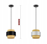 Lampa wisząca w stylu boho rattanowa czarna 