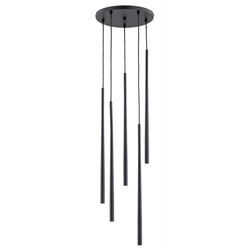 Lampa wisząca ALFA CARMEN CZARNA 5xG9 LED 30cm | 63147