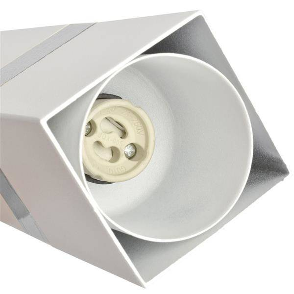 Nowoczesny kinkiet spot VIDAR WHITE/CHROME 1xGU10 MLP6281
