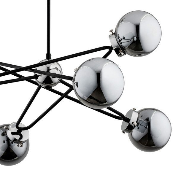Duża lampa sufitowa SAGITO chrom VI