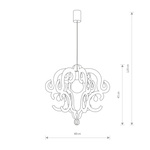 KATERINA white I zwis 100cm