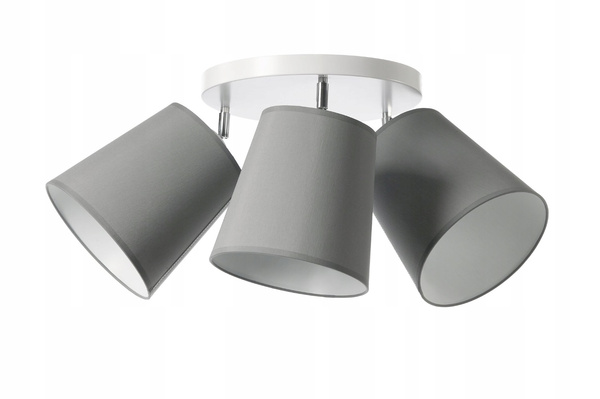 Lampa do pokoju dziecka szara Stożki 3