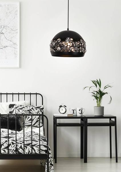 Lampa sufitowa wisząca 1X40W E27 czarny JOLINA 31-69696