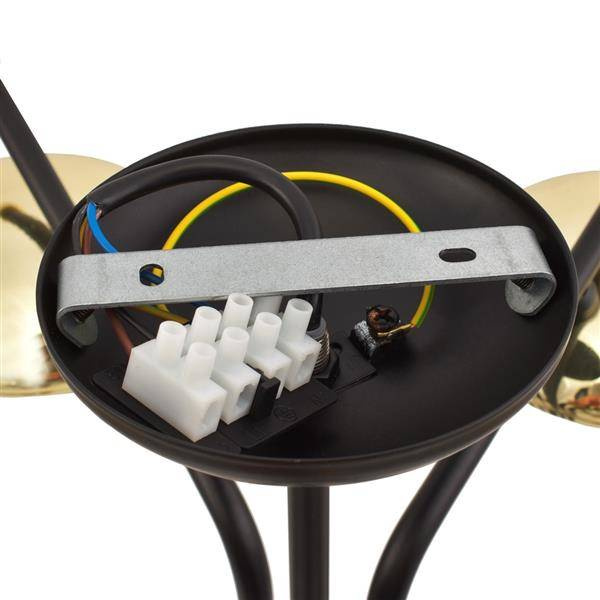 Lampa sufitowa nowoczesna żyrandol kula CARINA V czarny/biały śr. 60cm