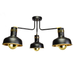 Lampa sufitowa MARGO 3xE27 BLACK/GOLD 3xE27