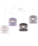  Lampa do pokoju dziecięcego typu pająk, kolorowe abażury