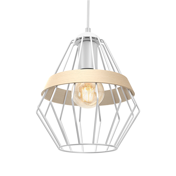 Lampa wisząca INDUSTRIALNA CLIFF WHITE 1xE27 MLP5518