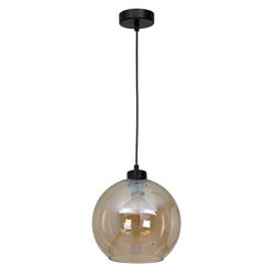 Nowoczesna lampa wisząca pojedyncza SOFIA AMBER 1xE27