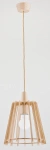 Lampa wisząca ALFA VITO DREWNIANA 1xE27 29cm | 60316
