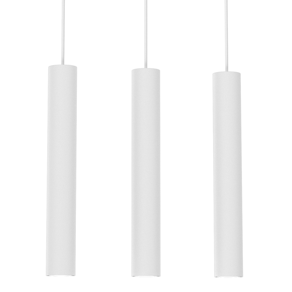 Lampa wisząca HUDSON, MLP8799, biała, 3x8W GU10