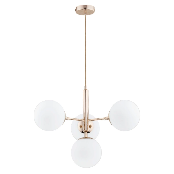 Lampa wisząca ALFA VOLDA PICOLO ZŁOTA 4xE14 50cm | 63089