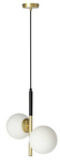 Lampa wisząca czarny mat/złota 2xE14 Duo 32-01269