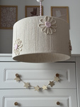 Lampa wisząca do pokoju dziewczynki w stylu Boho Wiosenne Kwiaty 45cm
