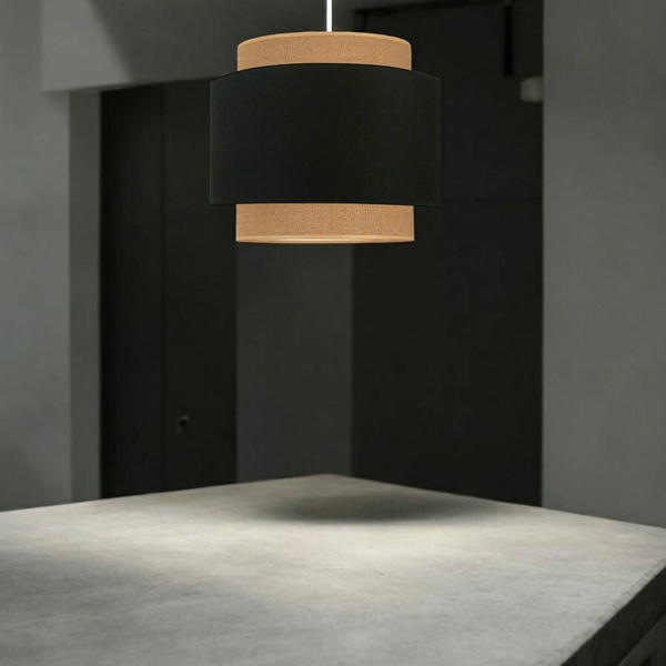 Lampa wisząca do pokoju dziecka w stylu Boho Czarna 2xE27