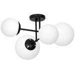 Nowoczesna lampa sufitowa LIMA BLACK 4xE14 MLP6527