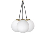 Nowoczesna lampa wisząca SUPEŁ SPARTA BLACK / GOLD MLP6499