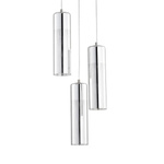 Lampa wisząca zwis RIVIERA chrom śr. 35cm