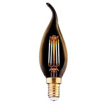 Żarówka FILAMENT LED E14 4W ciepła 2200K świeczka płomyk VINTAGE