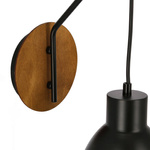 Lampa ścienna kinkiet 1X60W E27 czarny VARIO 21-73495
