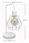 LAMPKA ARTEMIDA BIURKOWA/NOCNA/STOŁOWA ŁAMANA Biała