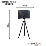 Lampa nocna do pokoju dziecięcego trójnóg Soveto